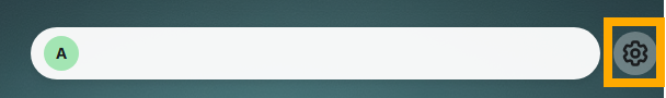 SylphSpeak overlay mode with the settings cog button next to the input bar.