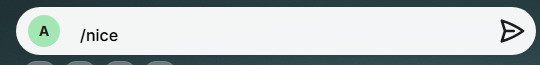 SylphSpeak input bar with a slash command typed to trigger a soundboard item.