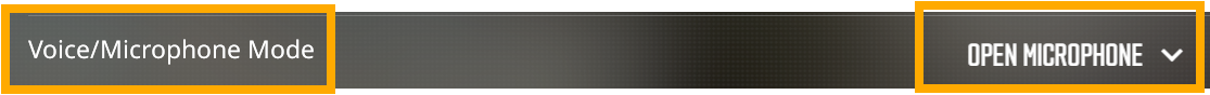 Counter-Strike 2 Voice settings showing Voice/Microphone Mode.