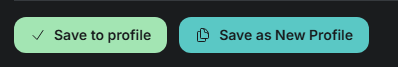 SylphSpeak Voice & Tone save controls.