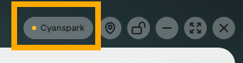 SylphSpeak utility bar showing the current voice shortcut.
