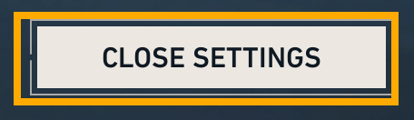 VALORANT settings screen with Close Settings visible.